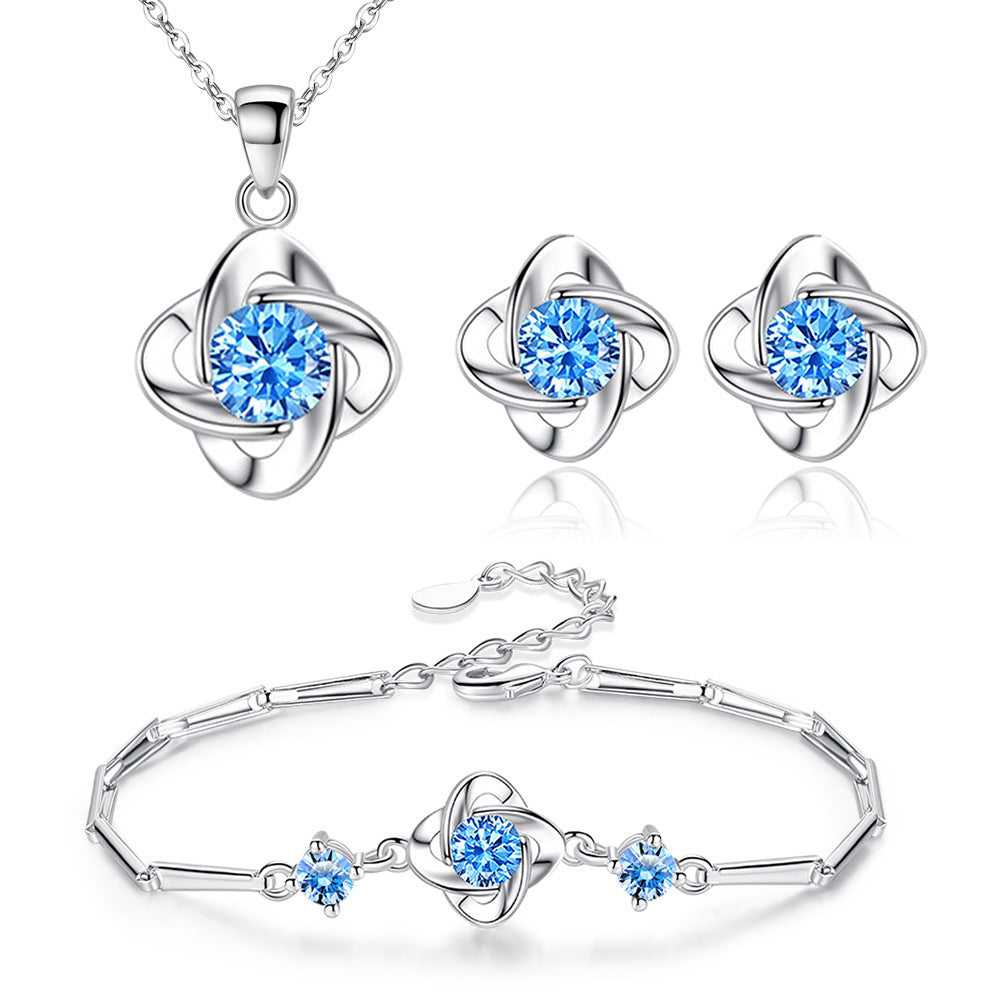 Collana trifoglio cuore
