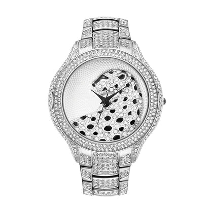 Orologio donna leopardato diamanti