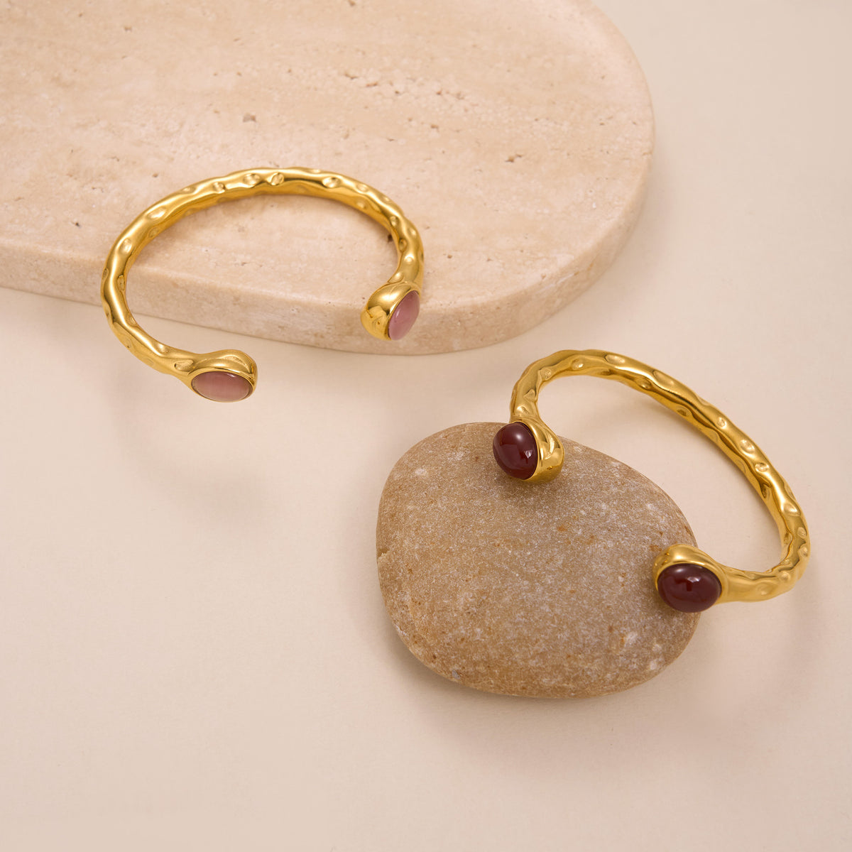 Bracciale titanio oro zircone