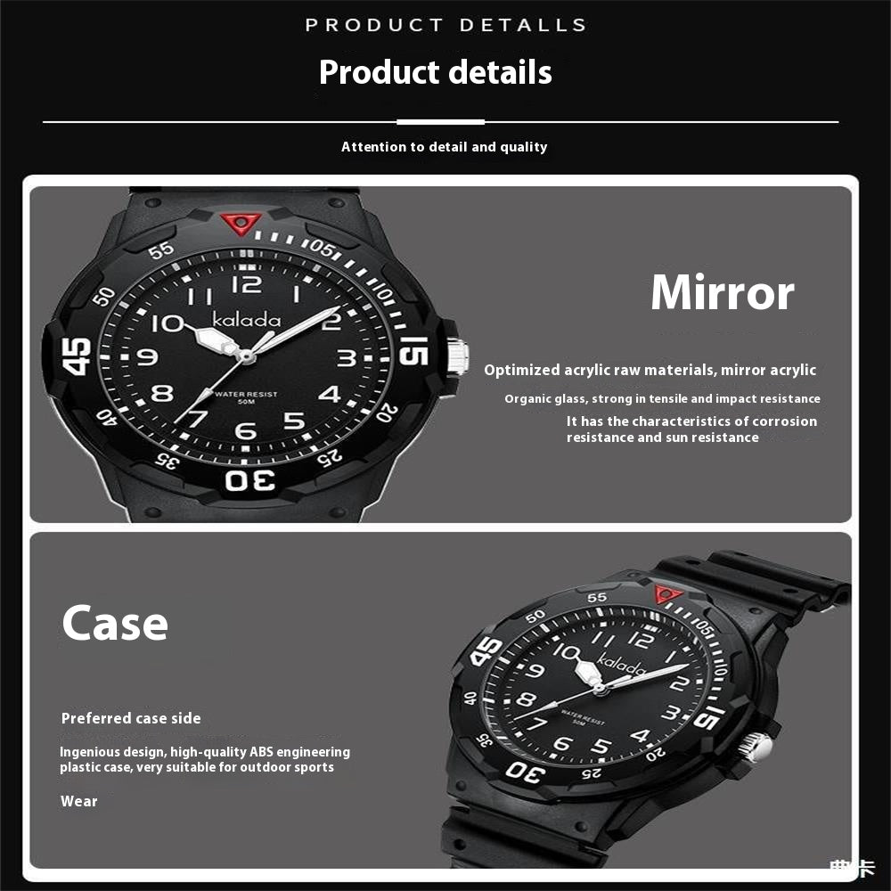 Orologio sportivo lancette luminose