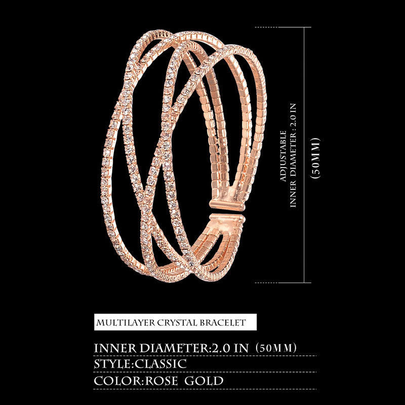 Orologio e bracciale di cristallo