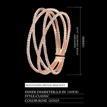 Orologio e bracciale di cristallo