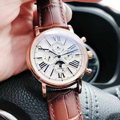 Orologio meccanico uomo pelle