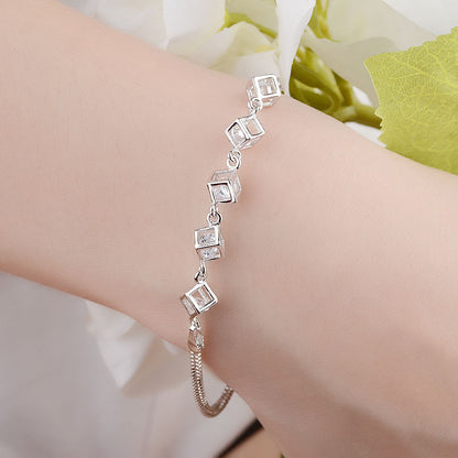 Collana cubo zircone
