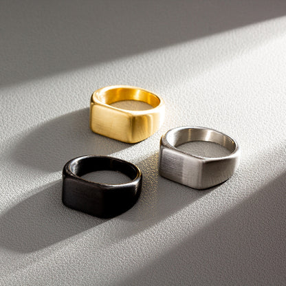 Anello titanio sabbiato
