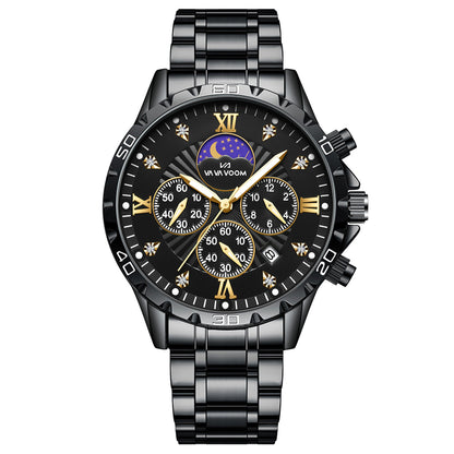Orologio da uomo impermeabile con calendario luminoso