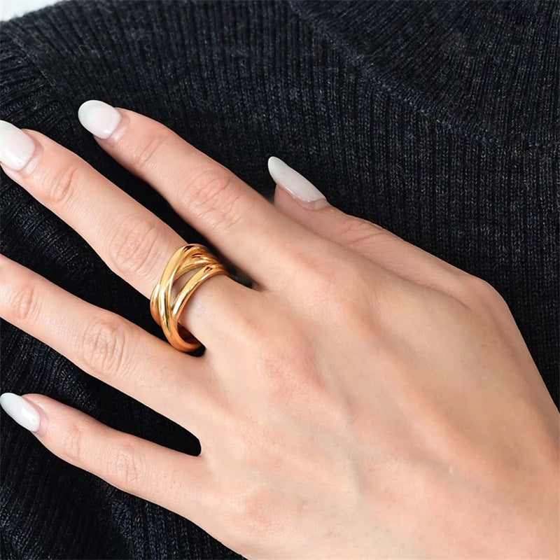 Anello acciaio inox da donna