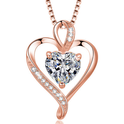Collana croce e cuore
