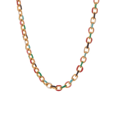 Collana titanio colorata