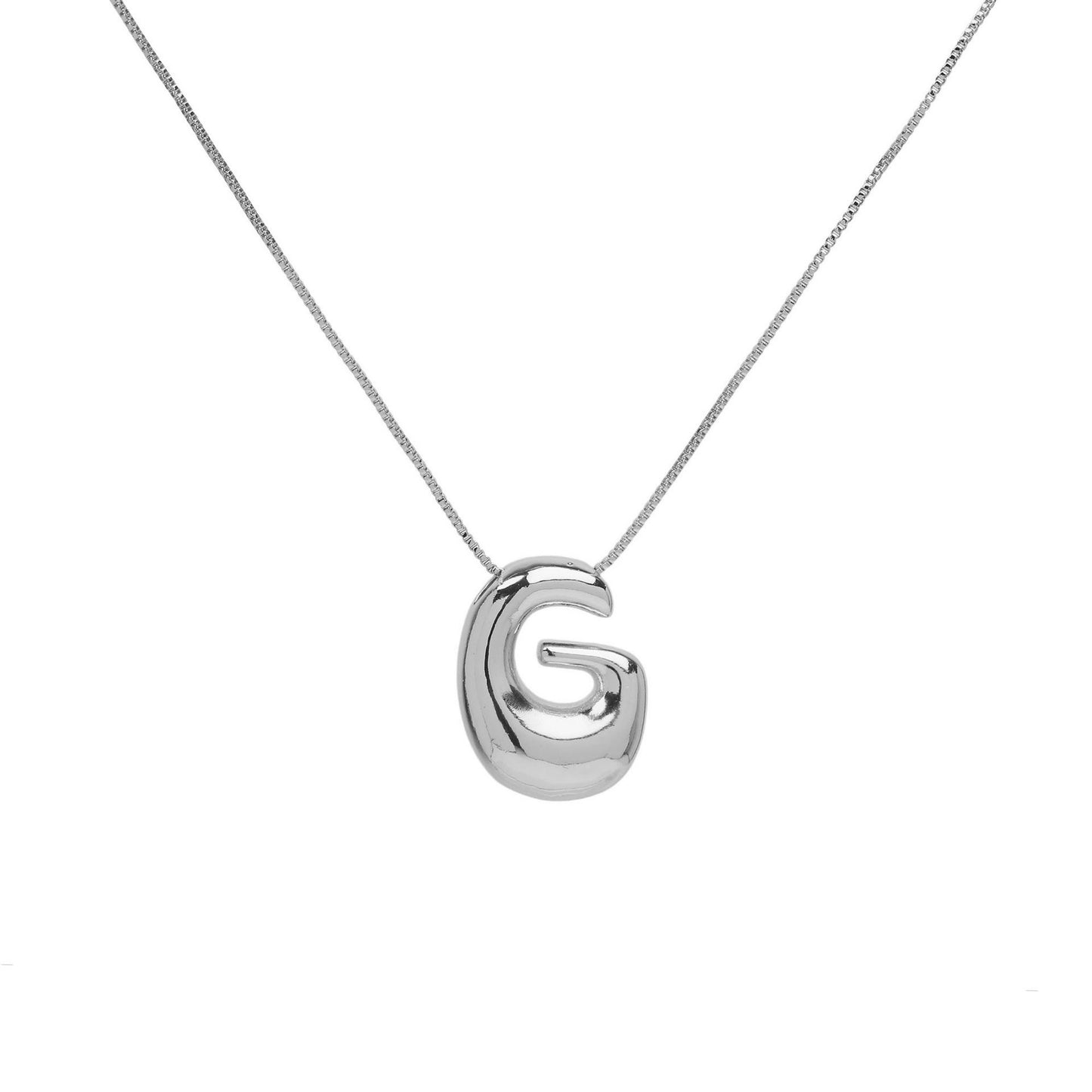 Collana lettera in ottone