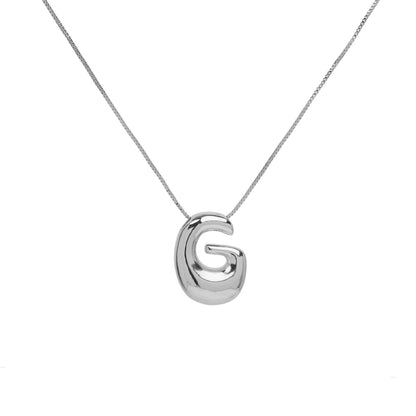 Collana lettera in ottone