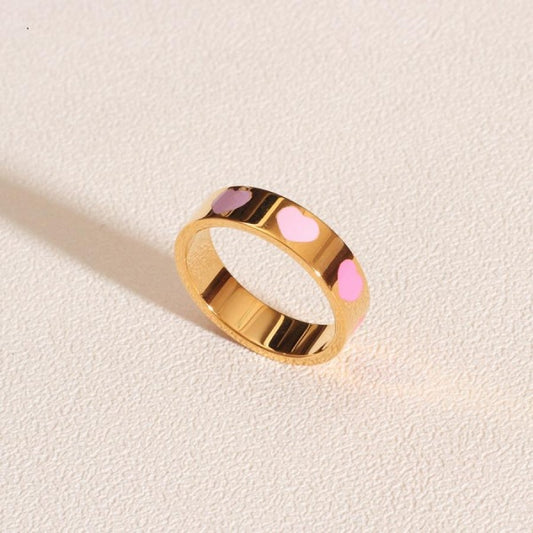 Anello Cuore Fiori