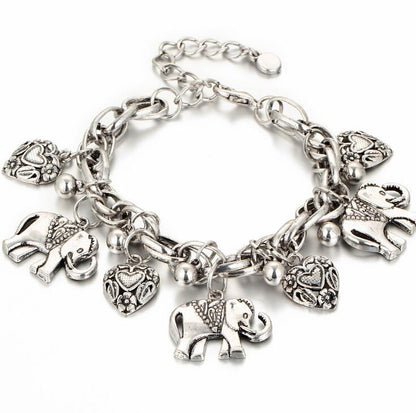 Cavigliera elefante vintage scolpita