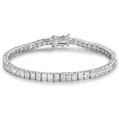 Braccialetto Tennis Zircone Quadrato