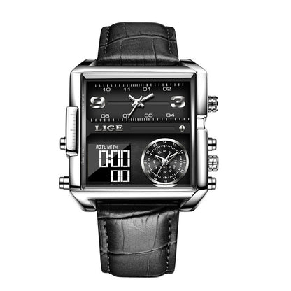 Orologio quadrato cronografo da uomo