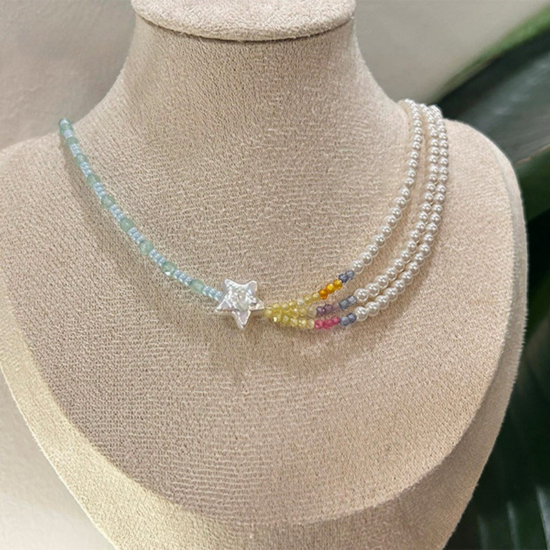 Collana barocca perle doppie