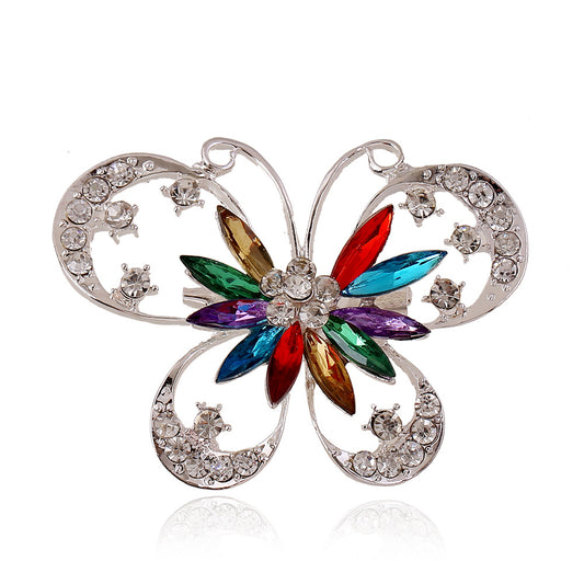 Spilla farfalla strass tempestata