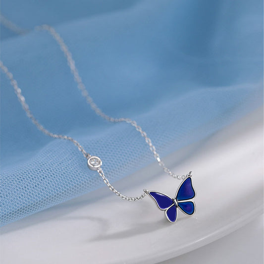 Collana farfalla con cambio colore