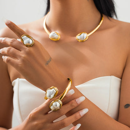 Collana Perla Barocca Retro