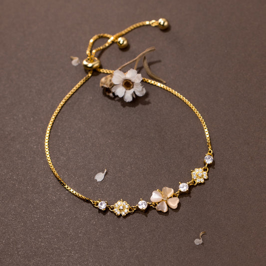 Bracciale fiore opal