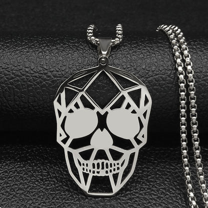 Collana Teschio Punk Cavo