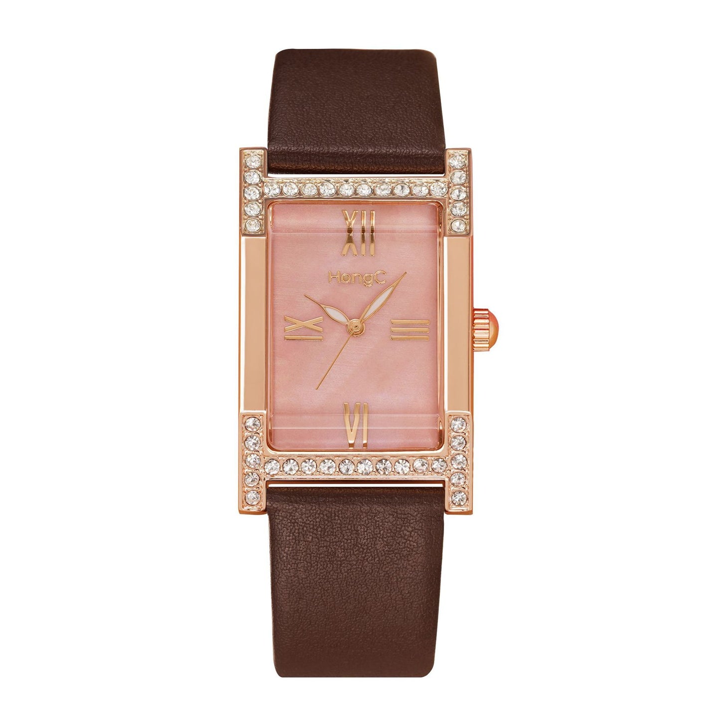 Orologio da donna quadrato retrò stile britannico