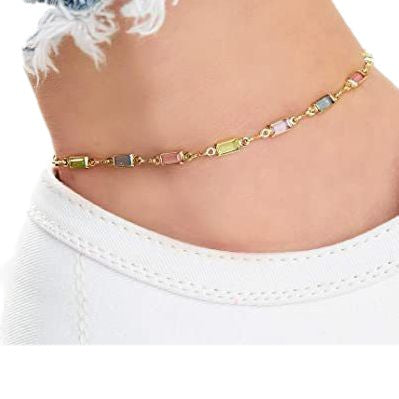 Cavigliera cristallo donna