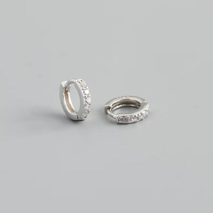 Orecchini creoli zircone