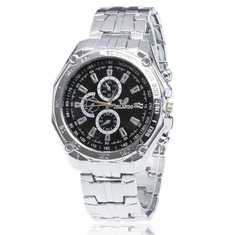 Orologio cinturino acciaio cronografo