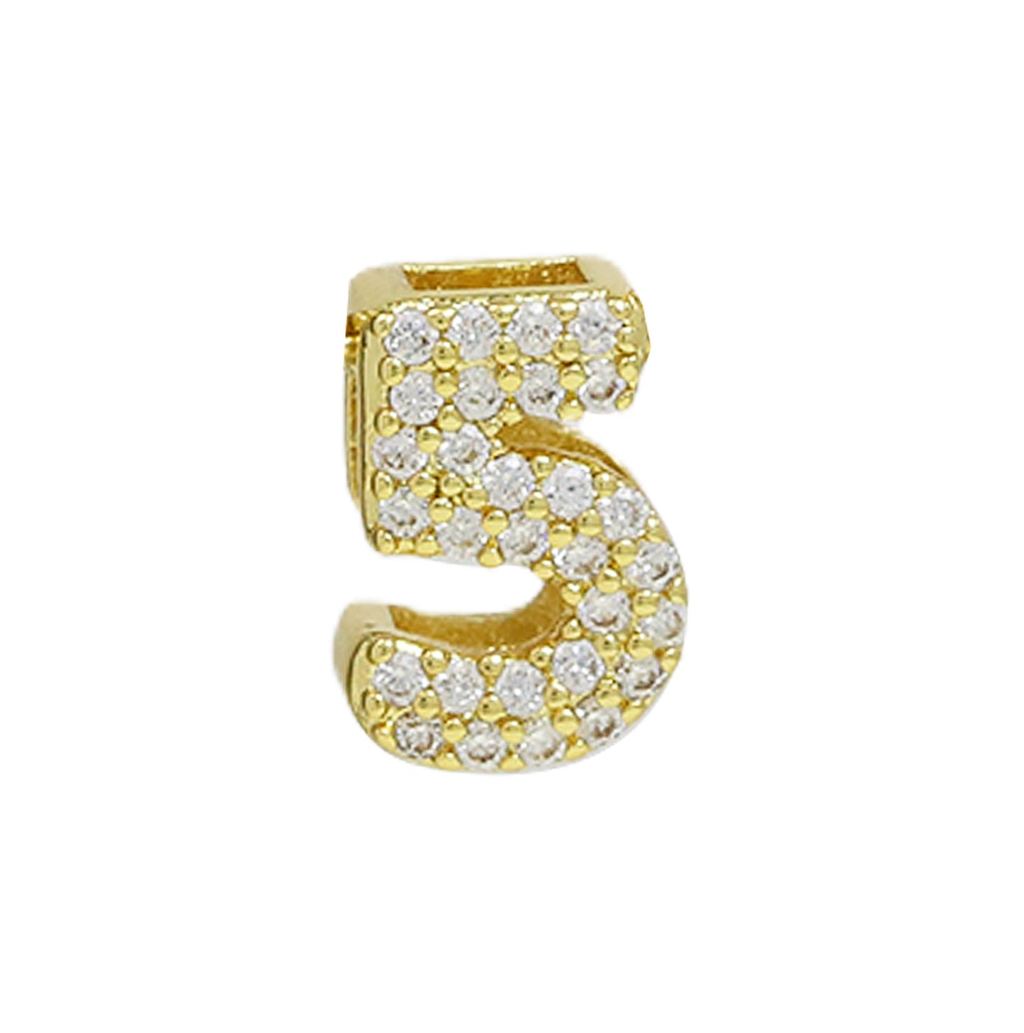 Ciondolo zircone ottone