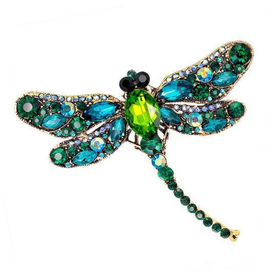 Spilla libellula vintage grande