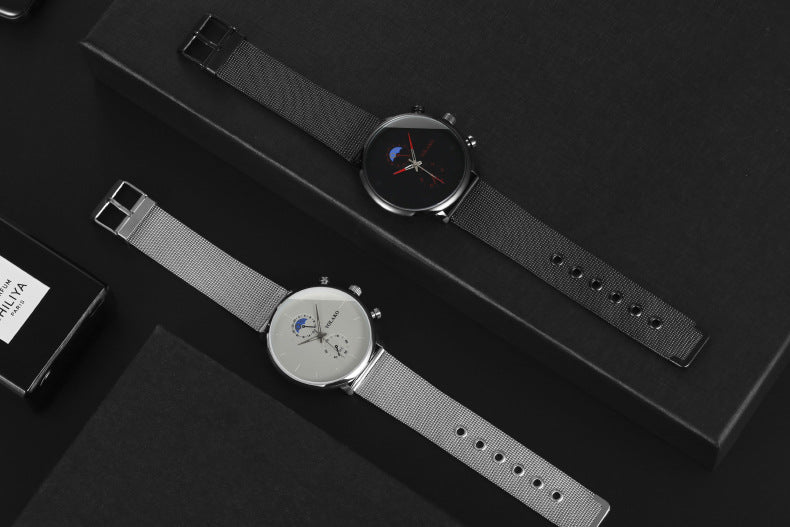 Orologio uomo fasi lunari due occhi