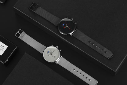 Orologio uomo fasi lunari due occhi