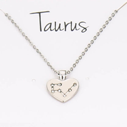 Collana Zodiaco con pendente diamante