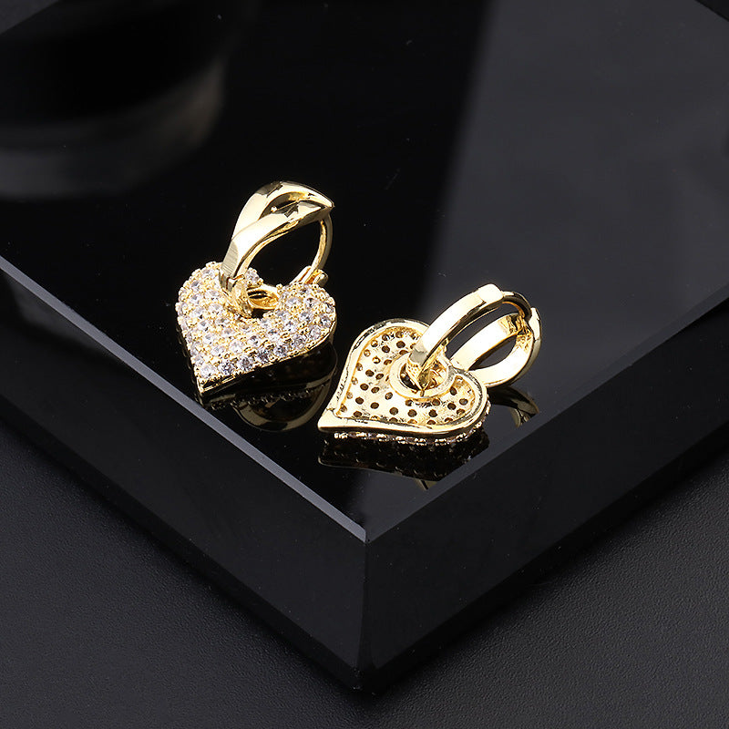 Clip orecchio rame con zircone