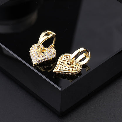 Clip orecchio rame con zircone