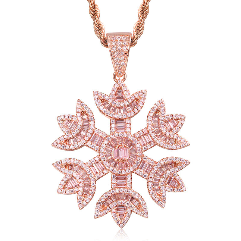 Collana fiocco di neve zircone