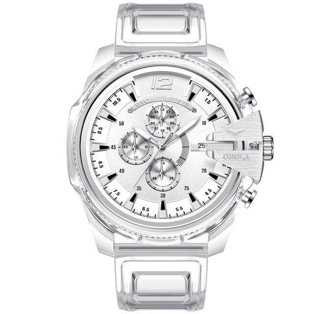 Orologio al quarzo impermeabile cinturino plastica