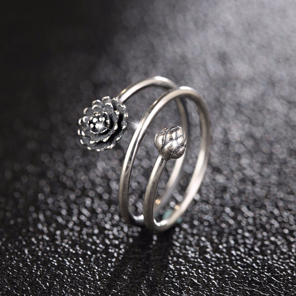 Anello loto argento personalizzabile