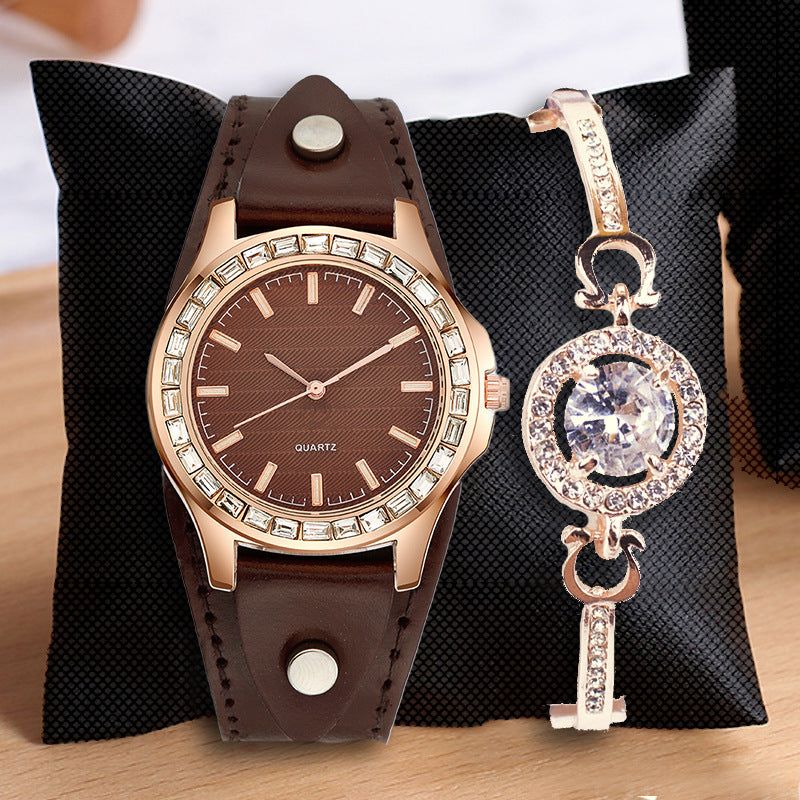 Orologio bracciale con diamanti pavé