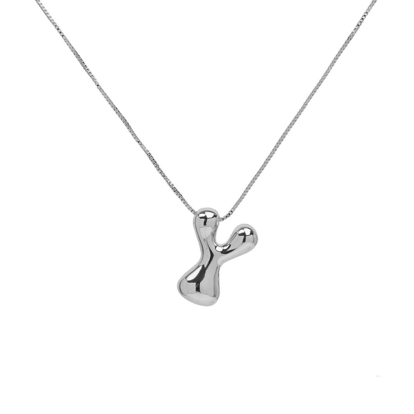Collana lettera in ottone