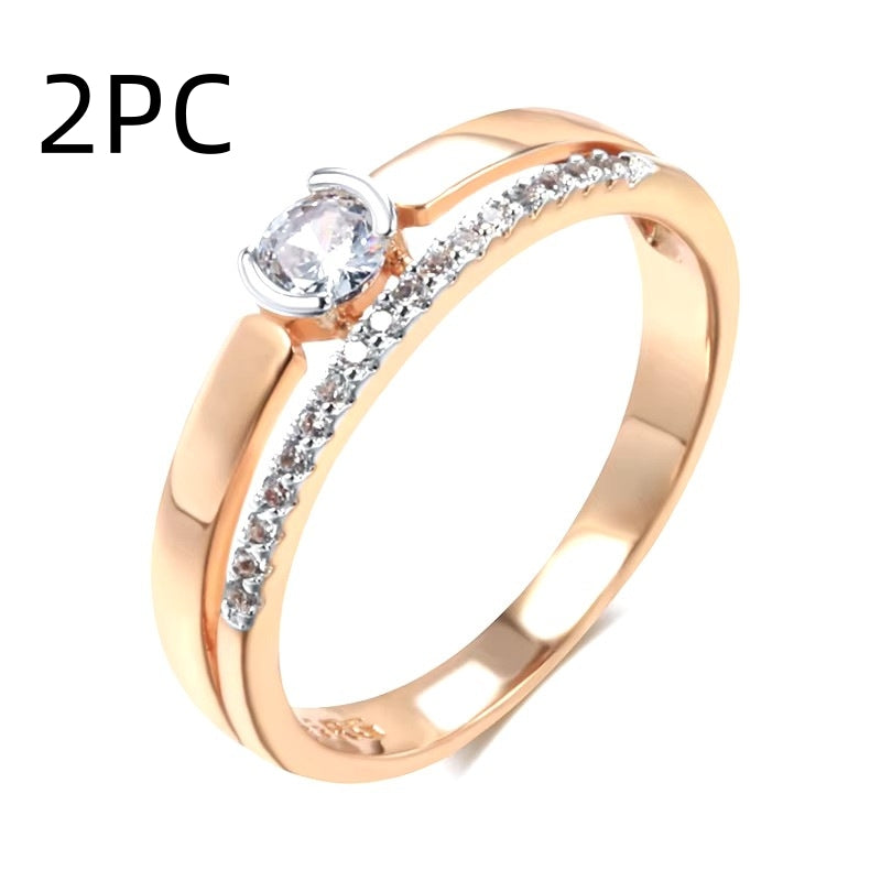 Anello zircone semplice da donna