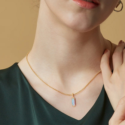 Collana cilindrica geometrica
