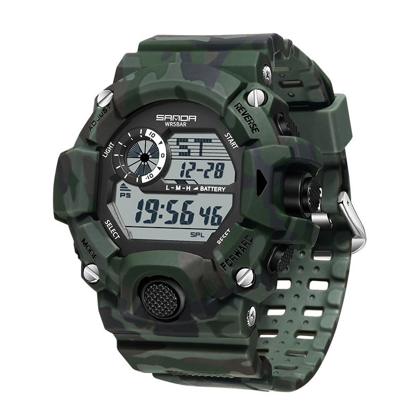 Orologio sportivo mimetico multifunzionale