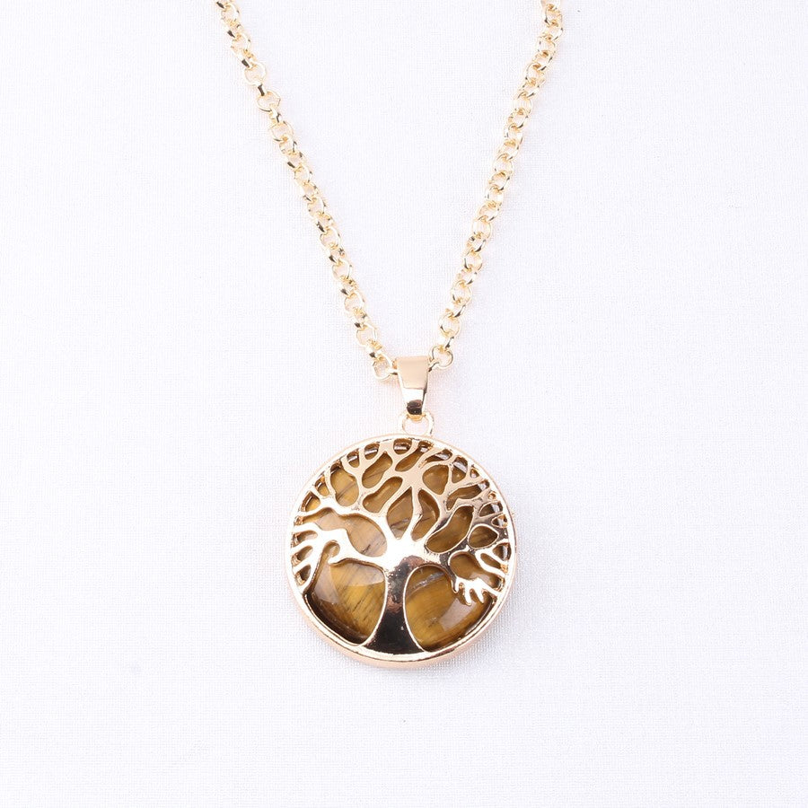Collana albero della vita in pietra naturale