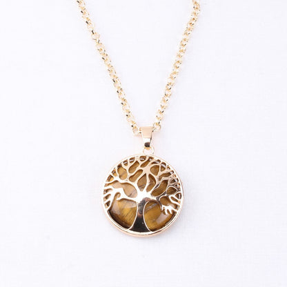 Collana albero della vita in pietra naturale