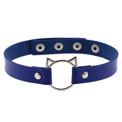 Choker pelle nera