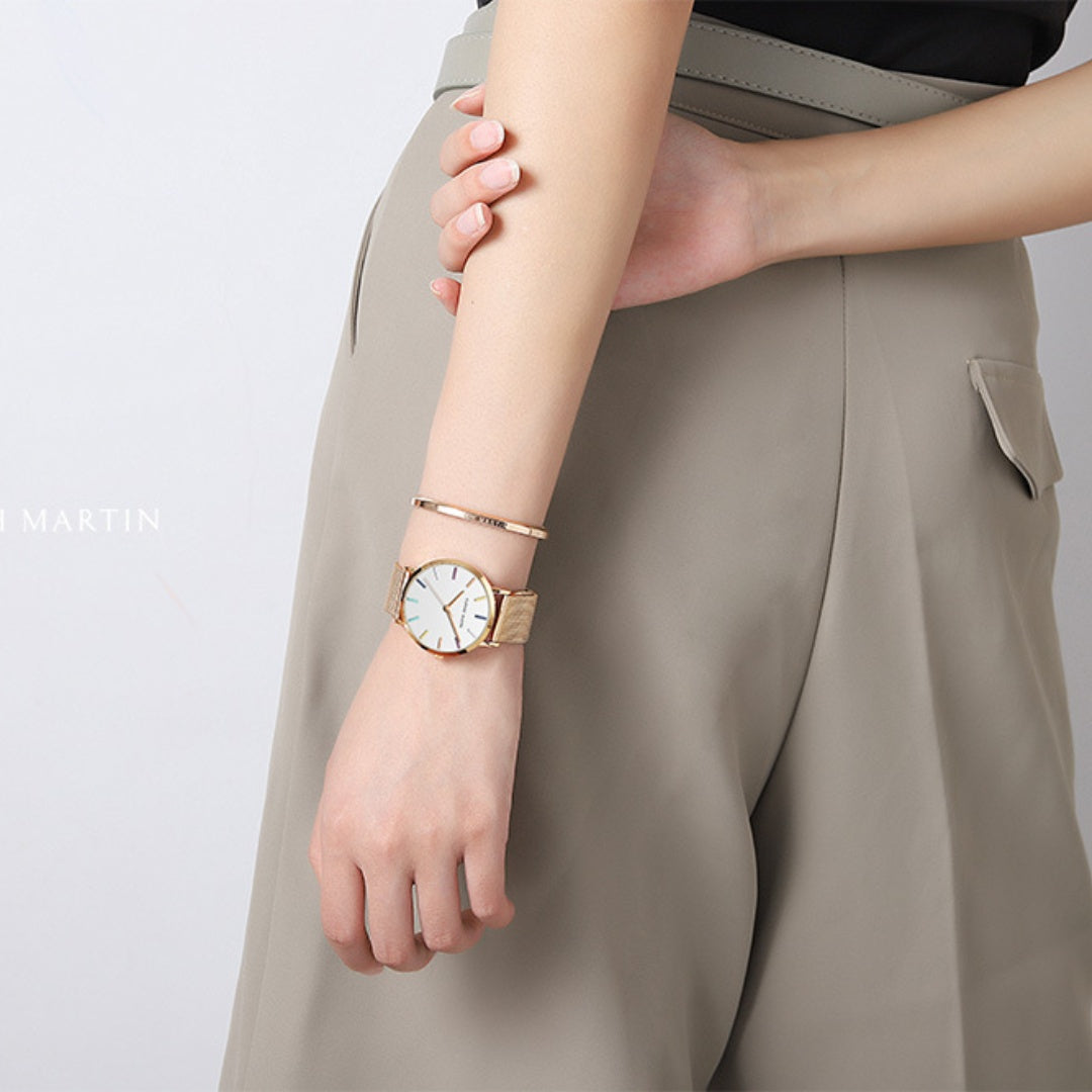 Orologio da donna impermeabile arcobaleno