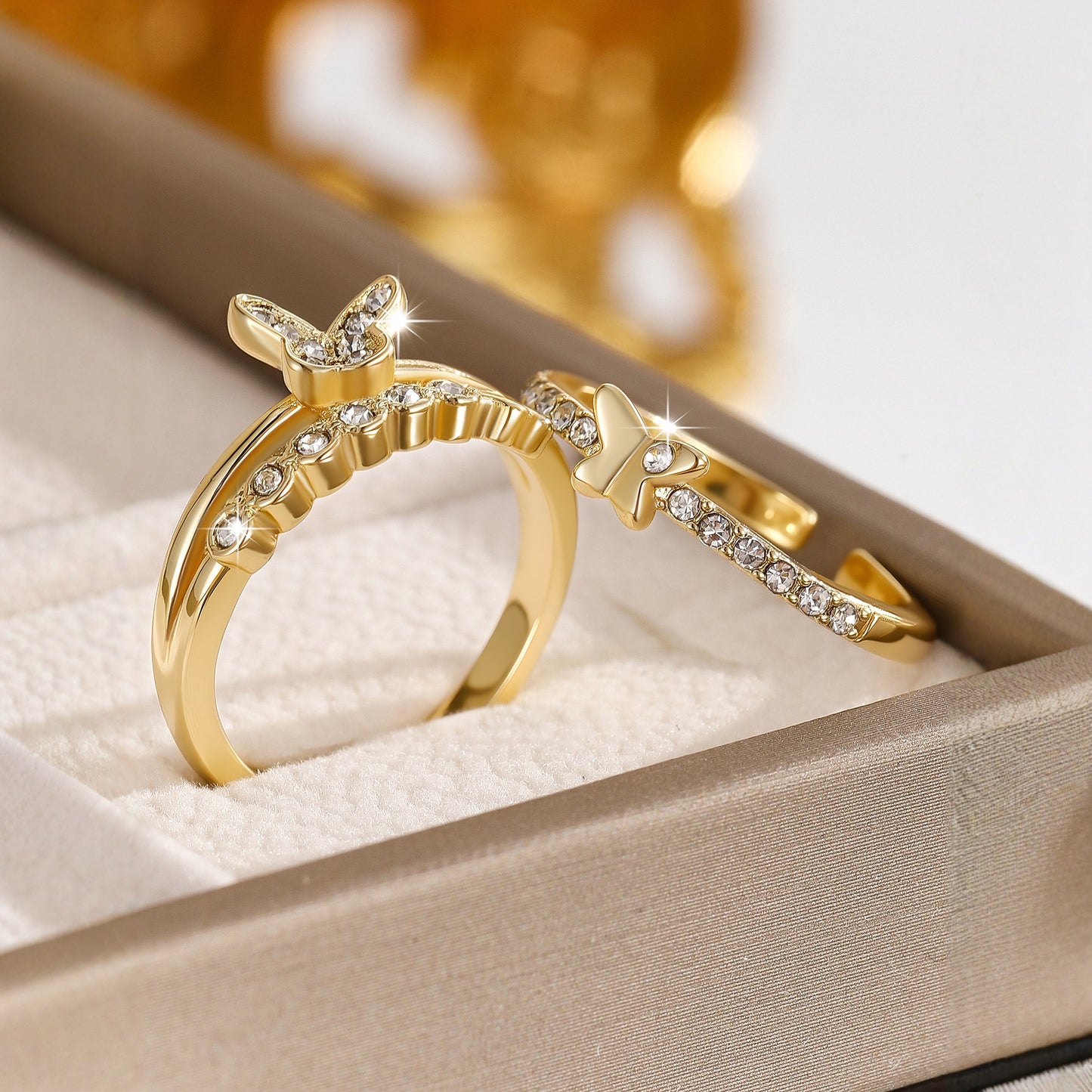 Anello farfalla retrò