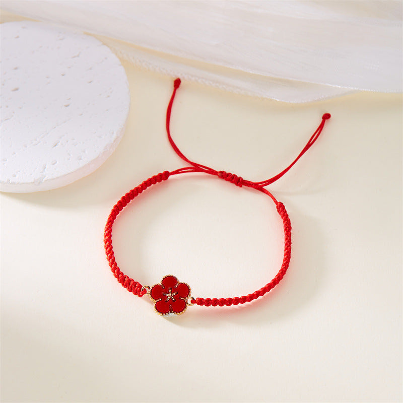 Bracciale fiore intrecciato